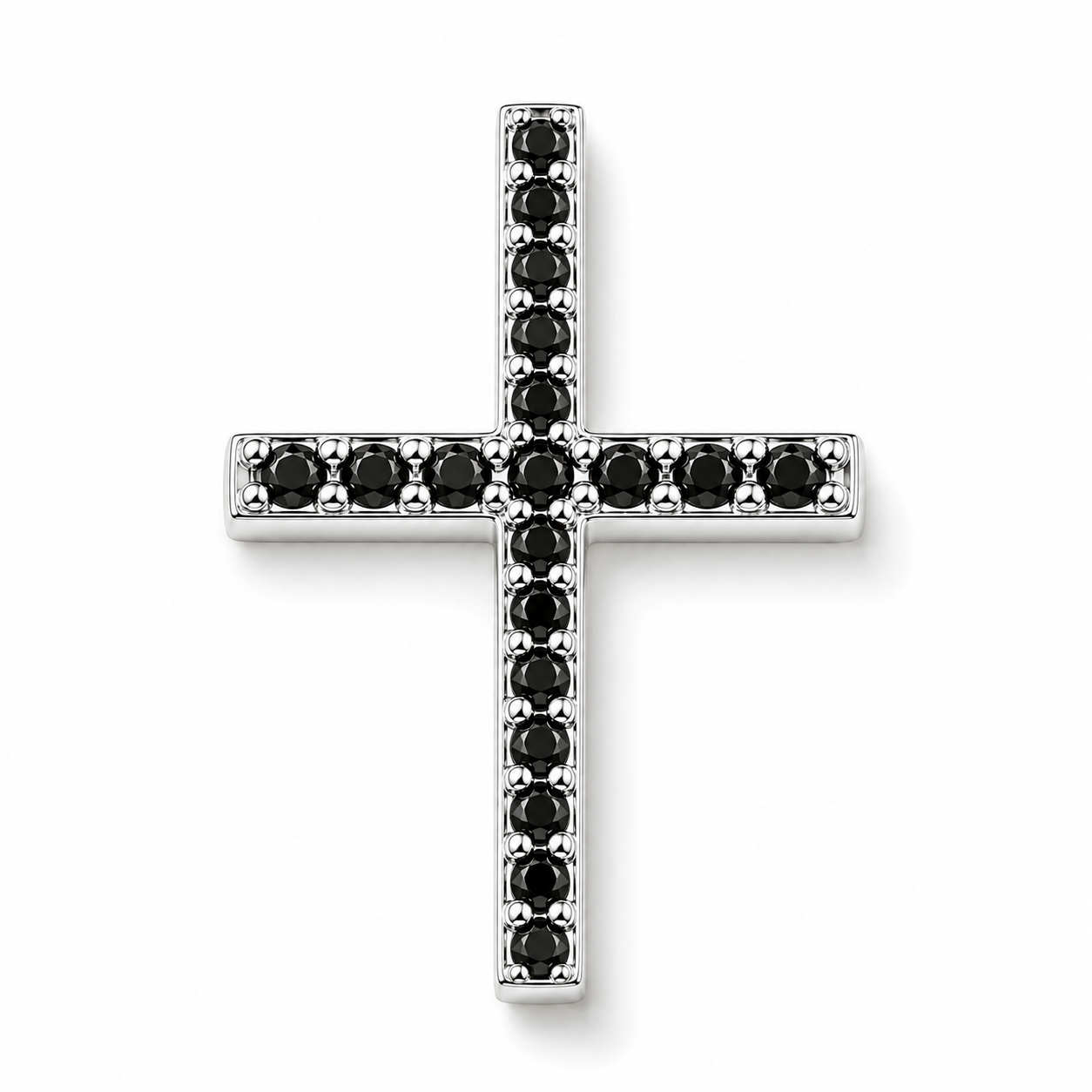 Croce in argento 925 CZ.51 BK