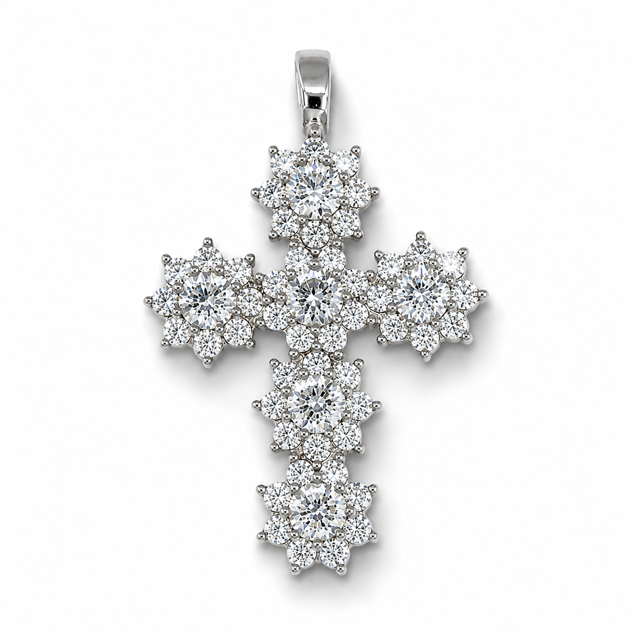Croce in argento 925 CZ.248