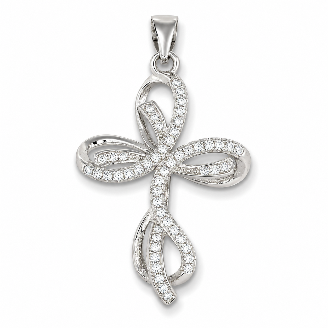 Croce in argento 925 CZ.86