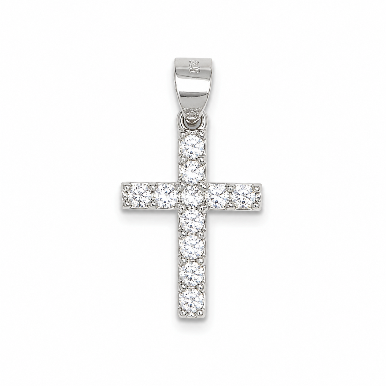 Croce in argento 925 CZ.80