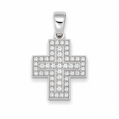 Croce in argento 925  CZ.244