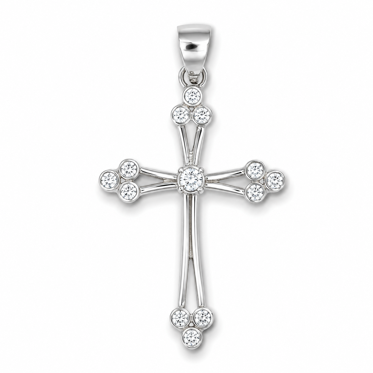 Croce in argento 925 CZ.25