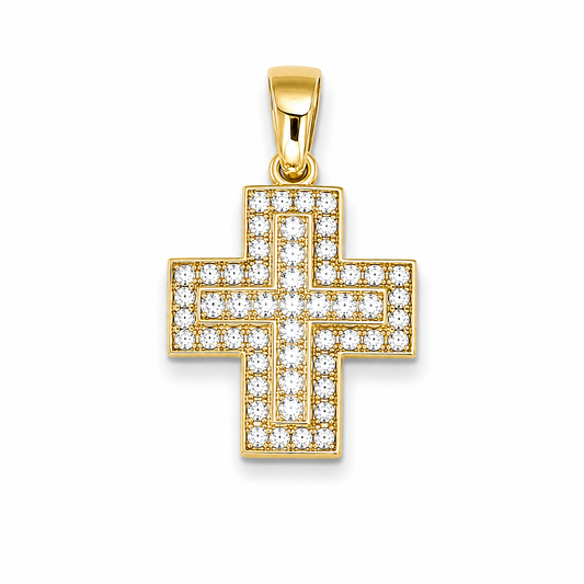 Croce in argento 925  CZ.244