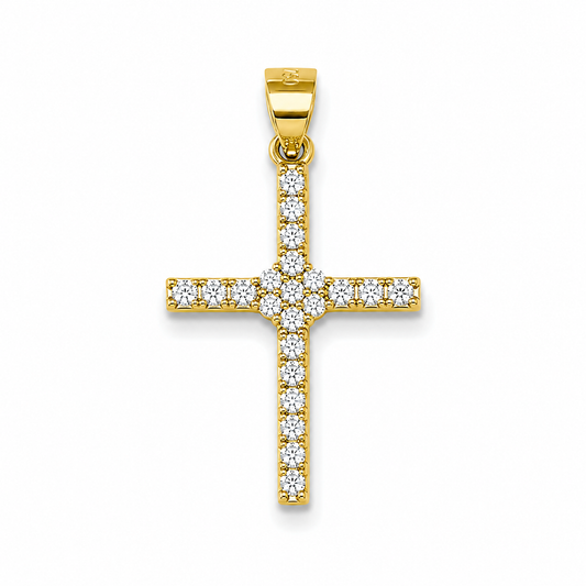 Croce in argento 925 CZ.230