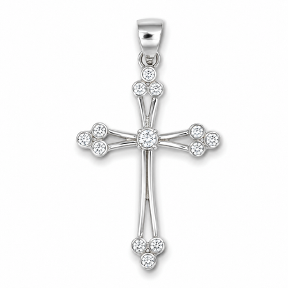Croce in argento 925 CZ.25