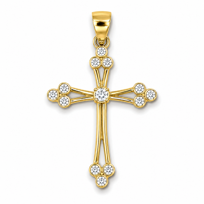 Croce in argento 925 CZ.25
