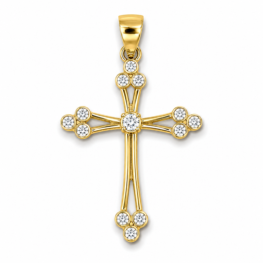 Croce in argento 925 CZ.25